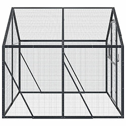 Avis vidaXL Volière anthracite 1,79x2x1,85 m aluminium