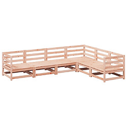 vidaXL Salon de jardin 6 pcs bois massif sapin de douglas