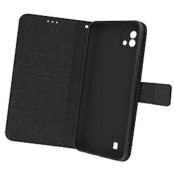 Avizar Étui Realme C11 2021 Clapet Portefeuille Support Vidéo noir