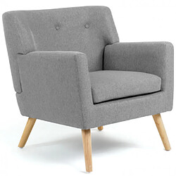 Idmarket Fauteuil LIV - Gris chiné