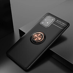 Lenuo Coque en TPU avec béquille noir/rose or pour votre Samsung Galaxy A91/S10 Lite