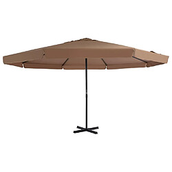 Maison Chic Parasol Jardin | Parasol d'extérieur avec poteau en aluminium 500 cm Taupe - GKD81324