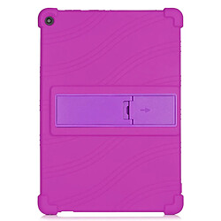 Coque en silicone avec béquille coulissante violet pour votre Lenovo Tab M10 Plus X606