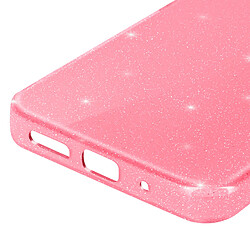 Avizar Coque pour Xiaomi Redmi 12 Silicone Pailleté Caméra Protégée Rose