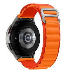 Avizar Bracelet pour Galaxy Watch 5 / 5 Pro / 4 Nylon Ajustable Boucle Alpine orange