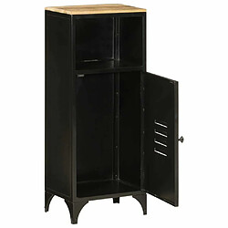 Maison Chic Armoire de salle de bain,Meuble de rangement,Meuble haut 40x27x90 cm fer et bois de manguier -GKD259776