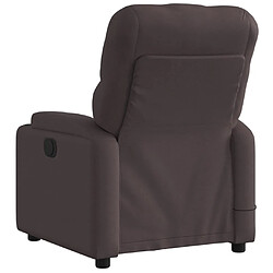 Avis vidaXL Fauteuil de massage inclinable électrique Marron foncé Tissu