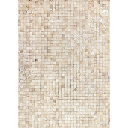 Thedecofactory CUIR EXTRA SILVER - Tapis recyclé cuir éclats argentés blanc 120x170