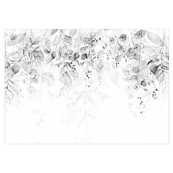 Papier peint Premium - Gentle Touch Of Nature Gris 300 x 210 cm - Artgeist