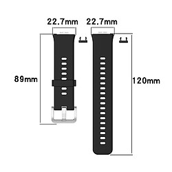 Acheter Bracelet De Montre En Silicone Souple Pour Montre Huawei Fit TIA-B09 TIA-B19 Noir