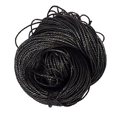 80 Mètres Cordes En Coton Ciré Cordes Cordes Pour Bijoux Artisanat Fabrication 1.5mm Noir