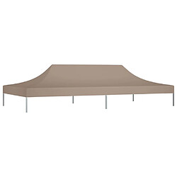 vidaXL Toit de tente de réception 6x3 m Taupe 270 g/m²