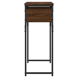 Acheter vidaXL Table console avec étagère chêne marron 75x30x75 cm