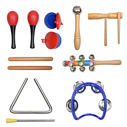 Acheter 19 PCS Jouets musicaux pour enfants Instruments à percussion en bois garçon et une fille Jouets