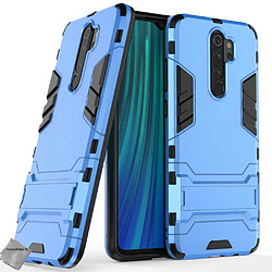 Htdmobiles Coque rigide anti choc pour Xiaomi Redmi Note 8 Pro + film ecran - BLEU CLAIR