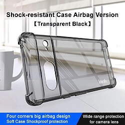 Coque en TPU IMAK transparent, antichoc, airbag quatre coins pour votre Google Pixel 7 5G - transparent noir