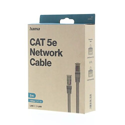 HAMA Câble réseau CAT-5e, 1 Gbit/s, U/UTP, 5,00 m