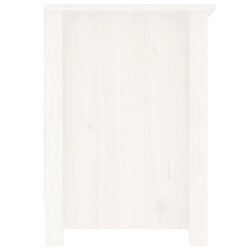 Acheter vidaXL Meuble TV Blanc 103x36,5x52 cm Bois de pin massif