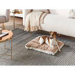 Beliani Lit pour animal ERGANI Velours Beige