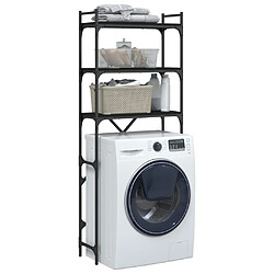 Acheter vidaXL Étagère de lave-linge noir 67x25x163 cm bois d'ingénierie