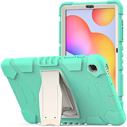 Coque en TPU antichoc avec béquille Menthe verte pour votre Samsung Galaxy Tab S6 Lite P610