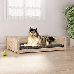 vidaXL Lit pour chien 95,5x65,5x28 cm Bois de pin solide