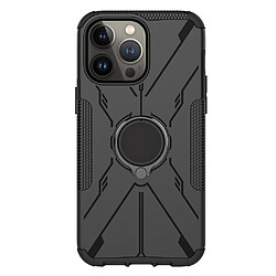 Coque en TPU anti-chocs avec béquille pour votre iPhone 14 Pro Max - noir