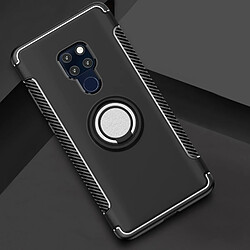 Wewoo Coque Etui de protection magnétique anneau rotation 360 degrés pour HuMate 20 Pro (Noir)