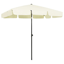 Maison Chic Parasol Jardin | Parasol de plage jaune sable 200x125 cm - GKD68099