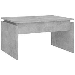 Maison Chic Table basse,Table Console Table d'appoint, Table pour salon Gris béton 68x50x38 cm Aggloméré -MN48008