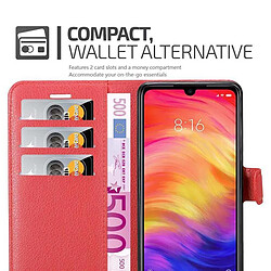 Avis Cadorabo Coque Xiaomi RedMi NOTE 7 Etui en Rouge