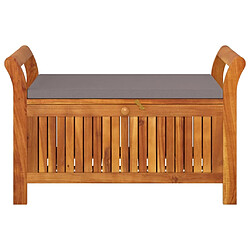 Maison Chic Banc de rangement | Meuble de rangement d'Entrée | Coffres d'Intérieur de jardin avec coussin 91 cm Bois d'acacia -MN28562 pas cher