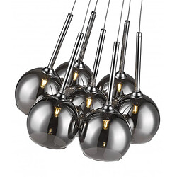 Luminaire Center Suspension Chrome WARWICK 7 Lumières