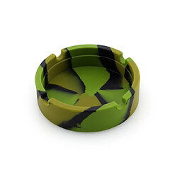 Universal 1 cendrier rond en silicone de camouflage portatif, porte-cigarettes, porte-cendrier