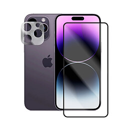 Verre trempé pour iPhone 14 Pro Max 6.7" + Verre trempé camera arrière protecteur - 9H Film Protection en Verre Trempé - Visiodirect -