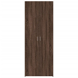 Avis vidaXL Buffet haut chêne marron 70x42,5x185 cm bois d'ingénierie