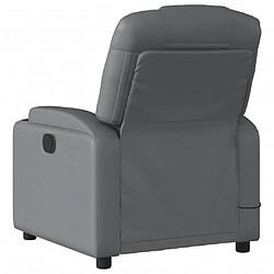 Acheter Maison Chic Fauteuil Relax pour salon, Fauteuil de massage inclinable électrique gris similicuir -GKD54389