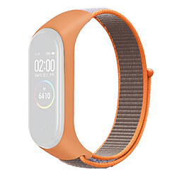 Bracelet en nylon réglable pour votre Xiaomi Mi Band 3/4/5/6/7 - orange