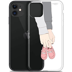 Caseink Coque arrière Apple iPhone 11 (6.1 ) Gel HD [ Nouvelle Collection - Souple - Antichoc - Imprimé en France] A Deux Mon Bébé