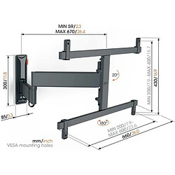 Support mural orientable pour écrans 40" à 77" - TVM3665 - VOGEL'S