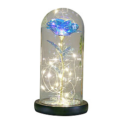 Galaxy Rose Flowers Forever Rose Lumière LED Colorée Dans Un Style De Dôme En Verre