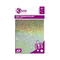 Graines Creatives Flex Thermocollant Holographique - 20 x 25 cm