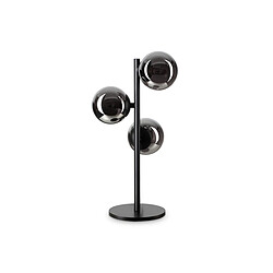 Ideal Lux Lampe de table globe 3 lumières noir, non dimmable