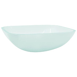 vidaXL Lavabo Verre 42x42x14 cm Dépoli