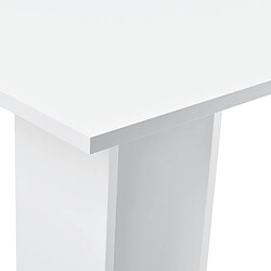 Acheter Table à Manger Carrée Lindesnes 65 x 65 x 78 cm Blanc Brillant [en.casa]