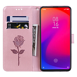 Wewoo Housse Coque Etui en cuir avec rabat horizontal gaufré rose fentes pour cartes et porte-cartes Xiaomi Redmi K20 / K20 Pro or pas cher