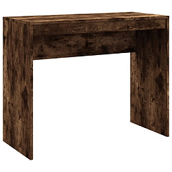 vidaXL Bureau Chêne fumé 90x40x72 cm Bois d'ingénierie