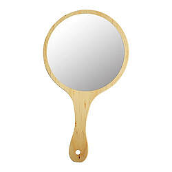 Acheter Miroir tenu dans la main en bois durable pour le bois de beauté de tatouage de maquillage de femmes