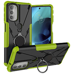 Coque en TPU anti-chute avec béquille pour votre Motorola Moto G51 5G - vert