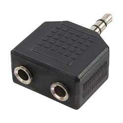 LogiLink Adaptateur audio, jack mâle 3,5mm - 2x jack femelle ()